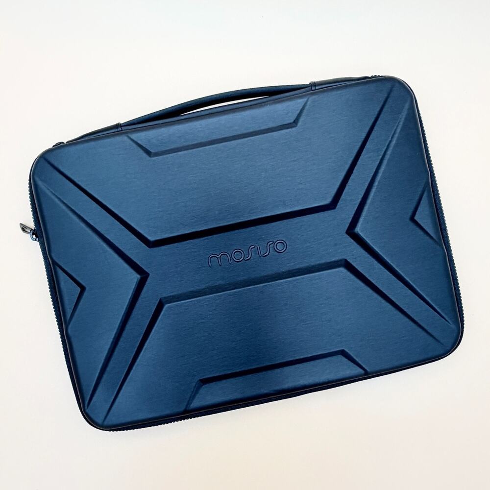 Laptop Hard Case MOSISO 15.6 Inch EVA Shockproof Carrying Bag Black Handle